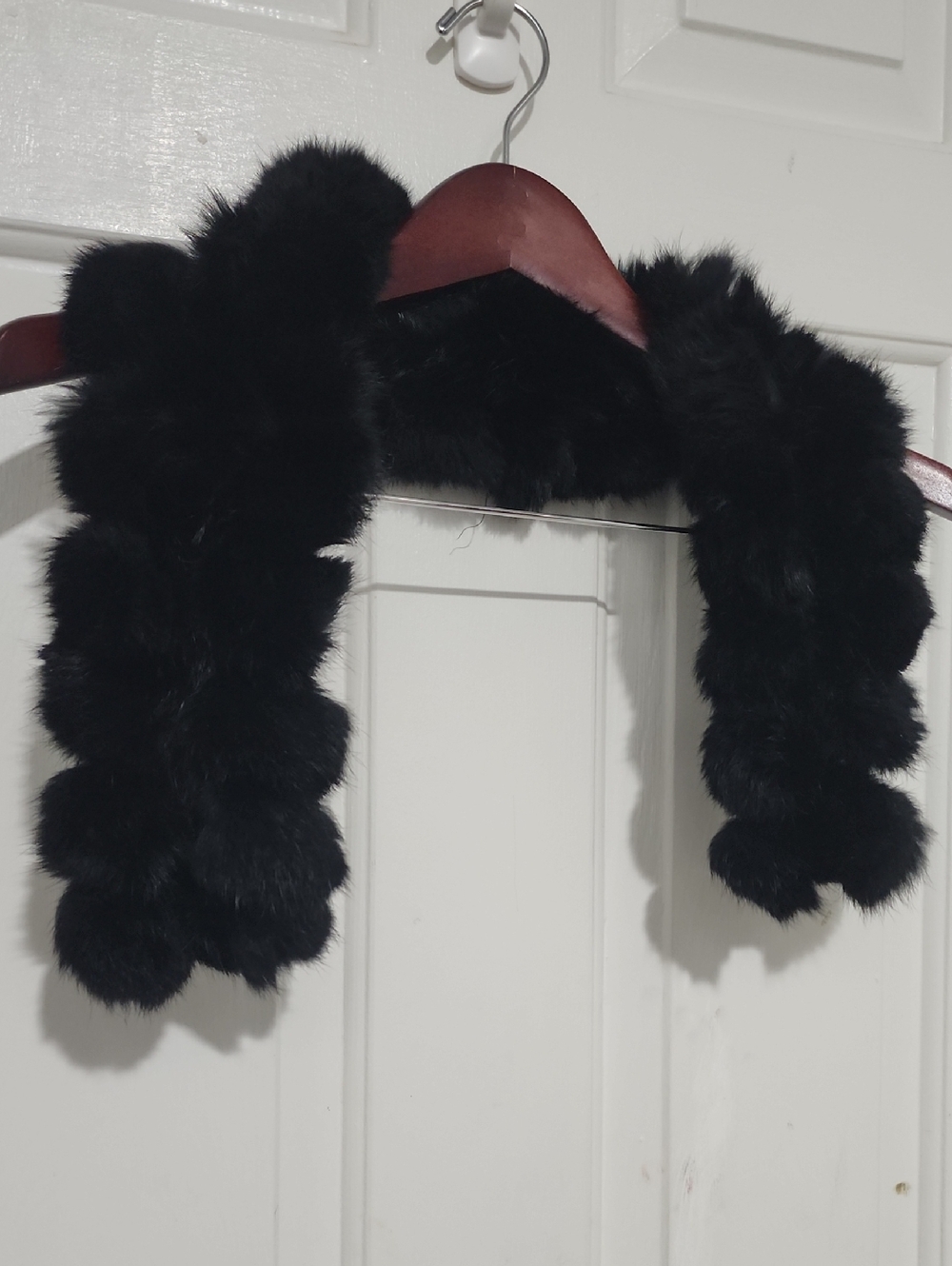 Black  Fur Scarf